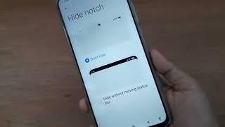 how to hide notch poco X3 pro, poco notch setting