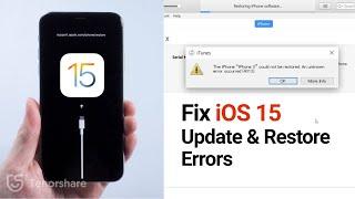 iOS 15 iPhone Could Not be Restored. An Unknown Error Occurred (9, 10, 11,4013)