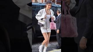 Bella Hadid street style outfits #shorts #bellahadid #bellahadidoutfits #fashion #shortsfeed #yt