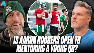 Aaron Rodgers Answers If He Would Take Pay Cut, Mentor Young QB For The Jets Future | Pat McAfee