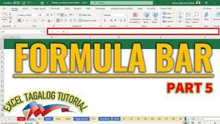 [Excel Tagalog Tutorial #5] Formula Bar