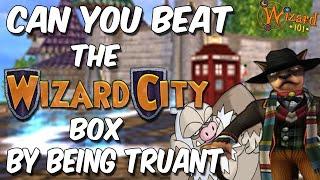 Can you beat the Wizard City telegraph box by being truant or stunned in Wizard101?