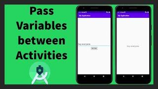 How to pass Variable between two activities | Android Studio | Java