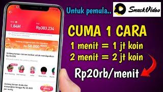 CARA CEPAT MENDAPATKAN KOIN DI SNACK VIDEO - Untuk Pemula 2023