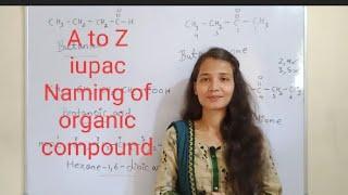 Iupac naming of organic compound|| carbon its compound|| class 10|| functional group