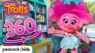 [TROLLS 360° VR] How Many Poppys Can You Find? + More Fun Games! | TROLLS