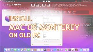 Install Hackintosh Monterey Old PC Intel Gen 4 IGPU HD4000