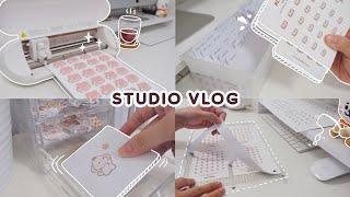 [Studio VLOG] Sticker Shop Restock | Small Business Owner | Malaysia