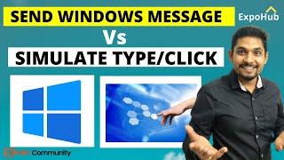 Difference between Send Window Message and Simulate Click in UiPath | UiPath Certification Prep