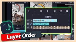 Change Layer Order or Move Layer Up and Down | Alight Motion Tutorial