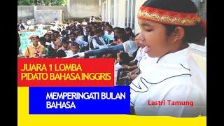 Peserta Juara 1 Lomba Pidato Bahasa Inggris SMPK SADAR RANGGU