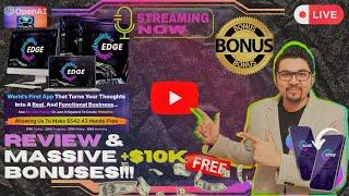 EDGE Review[LIVE] AI Assistant Marketing Suite With More Than 85 Ai FeaturesFREE Bonuses