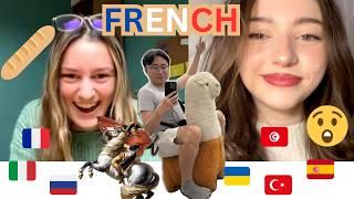 FRENCH GIRL shocked! Polyglot PRETENDS not to speak French! I met my Ukrainian POLYGLOT soulmate?