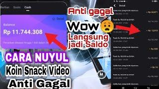 Cara Nuyul Snack video! | trik Nuyul Snack video Terbaru Gampang bangat koin| Senackvideo bermasalah