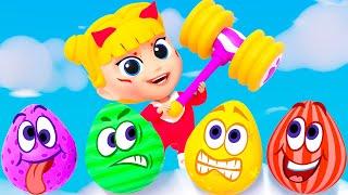 Surprise Eggs for Kids | Learn To Count | Kids Songs & Nursery Rhymes
