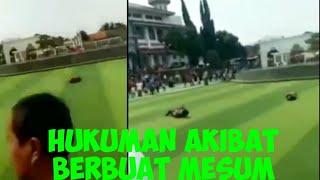 ASTAGA!! Berbuat Mesum, Dua Pelajar Dihukum di Alun-alun