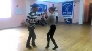 Alex Karo & Kristina Petrenko - bachata improvization, Tbilisi 2016