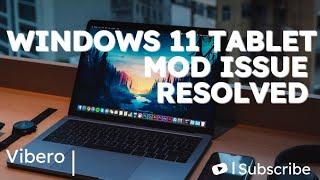 How to disable tablet mode in windows 11