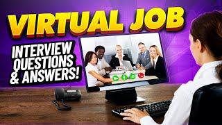 VIRTUAL ONLINE Interview Questions & Answers! (Hirevue, Skype, & Zoom ONLINE Interview TIPS!