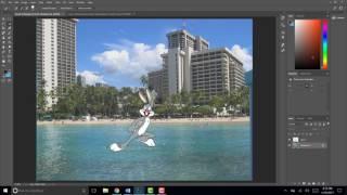Putting an object behind another in Photoshop