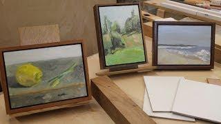 Art Lesson #16- A Simple Way to Frame Paintings on Panel