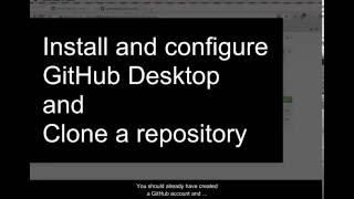 GitHub Desktop Setup and Repository Cloning