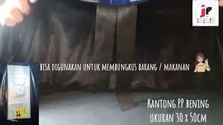 Plastik PP bening lentur ukuran 30x50 cm