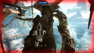 Immortality bug. Exploring new areas of Kashyyyk. Star Wars Battlefront 2 game play.