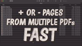 How to Add or Remove/Delete Pages to/from Multiple PDFs at the Same Time