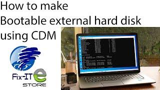 Use CMD (Command Promt) to make a bootable external hard drive