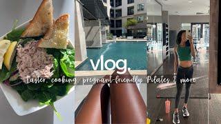 WEEKLY VLOG | Easter, pregnancy-friendly Pilates workout, meal prep, & more!