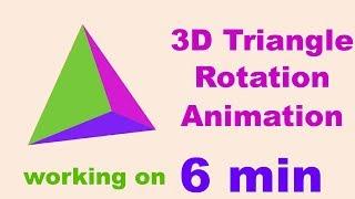 How to Create 3D Triangle Rotation Animation using Aftereffects?