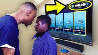 Kid STEALS DADS Credit Card To Buy V-Bucks! (fortnite)