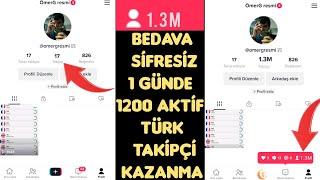 BEDAVA ŞİFRESİZ 1 DAKİKADA 1200 TAKİPÇİ KAZANMA | tiktok takipçi hilesi - tiktok takipçi arttırma