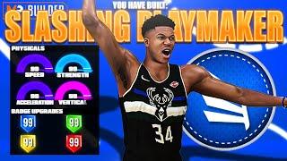 *CONTACT DUNKS* ON A SLASHING PLAYMAKER AT POWER FORWARD ON NBA 2K21! RARE BUILD SERIES VOL. 80