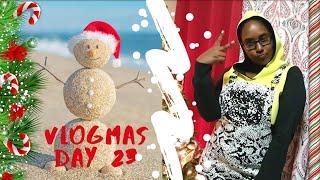 Vlogmas Day 23 - New sparkly fabric, completed half pipe & chopping a dress