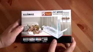 Edimax AC1200 Wireless Adapter Unboxing & Demonstration