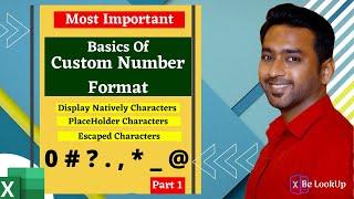 30- Basics of Custom Number Formats (Part -1) | SMART Ways to use Custom Formatting | BeLookup