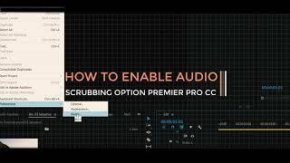 How to enable audio scrubbing option in Premier Pro [Editing Tips]