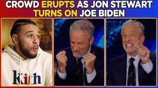 Crowd ERUPTS as Jon Stewart TURNS ON Joe Biden After PARDON