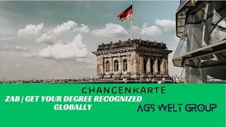 How to Apply for ZAB Recognition #ZAB #chancenkarte #germany #agswelt