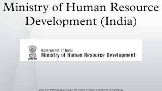 Ministry of Human Resource Development (India)