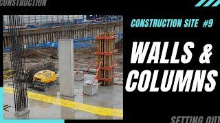 WALL & COLUMN construction process step by step.