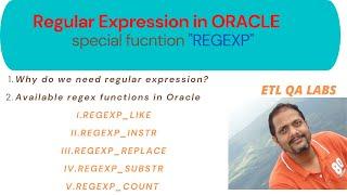 ETL Testing : Regular Expression REGEXP" in Oracle | regex like | Interview Questions using regexpr