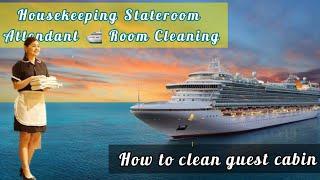 how to clean guest cabin in cruise ship | room cleaning step by step | how to get a clean room