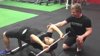 Barbell skull crusher- perfect technique! MPT