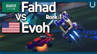 Rank 1 Fahad vs Evoh | Rocket League 1v1 Showmatch