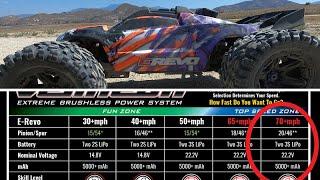 Traxxas E-Revo 2.0 VXL Top Speed Test 70+mph?