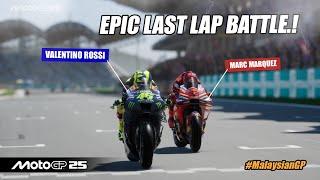 RACE MotoGP 2025DUEL SENGIT ROSSI VS MARQUEZ DI LAP TERAKHIRPERSETERUAN MAKIN PANAS#MalaysianGP