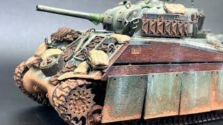 PACIFIC SHERMAN 1/35 COMPLETE  PAINT & WEATHER TUTORIAL #M4 #shermantank #vms #USMC